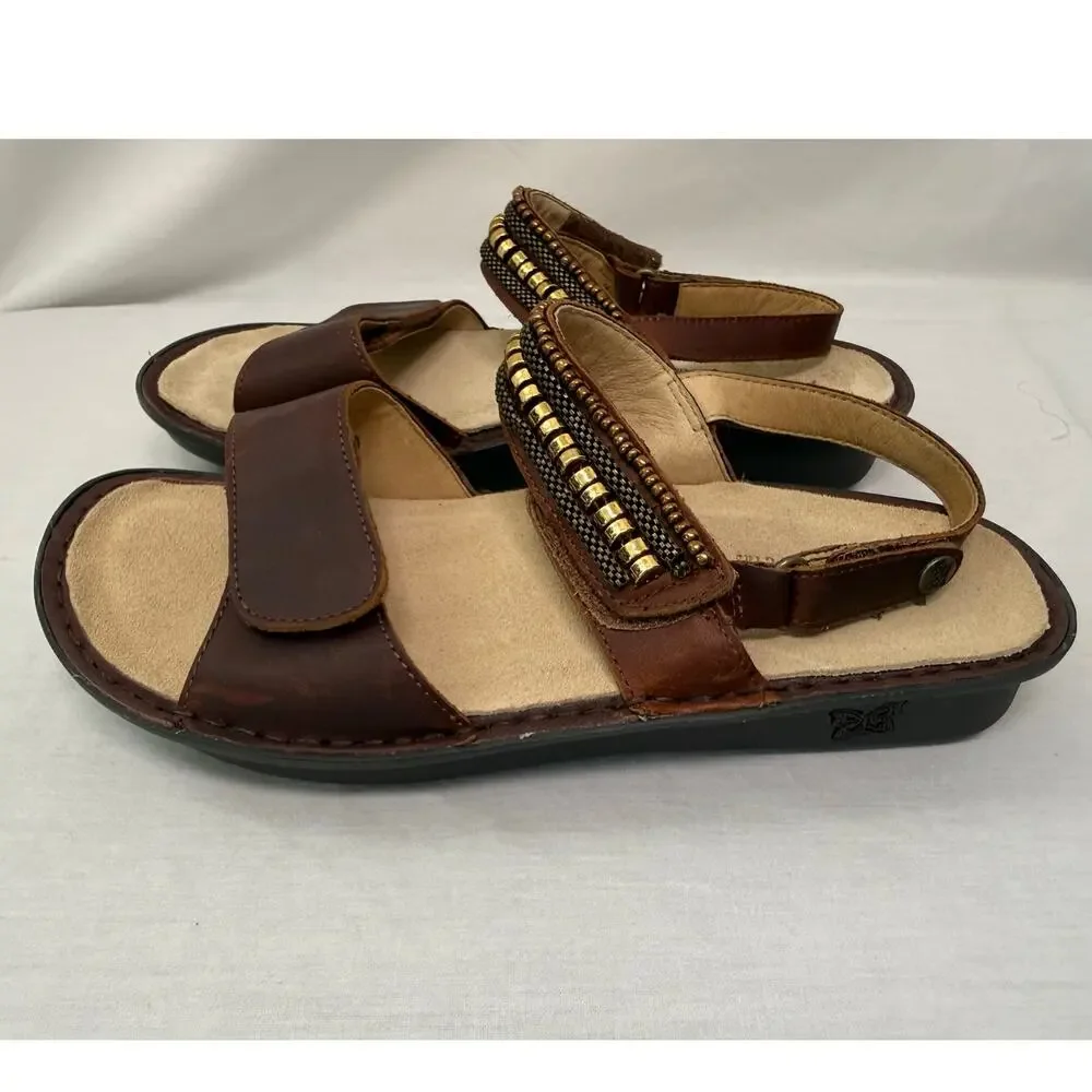 Alegria Verona Hickory Leather Sandal, Size 41 EU, 10.5/11 US New without tags